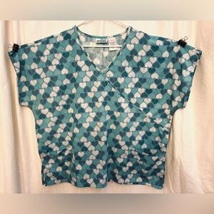 JjJ Scrubs 3X/ short sleeve top/ NWOTG/  hearts